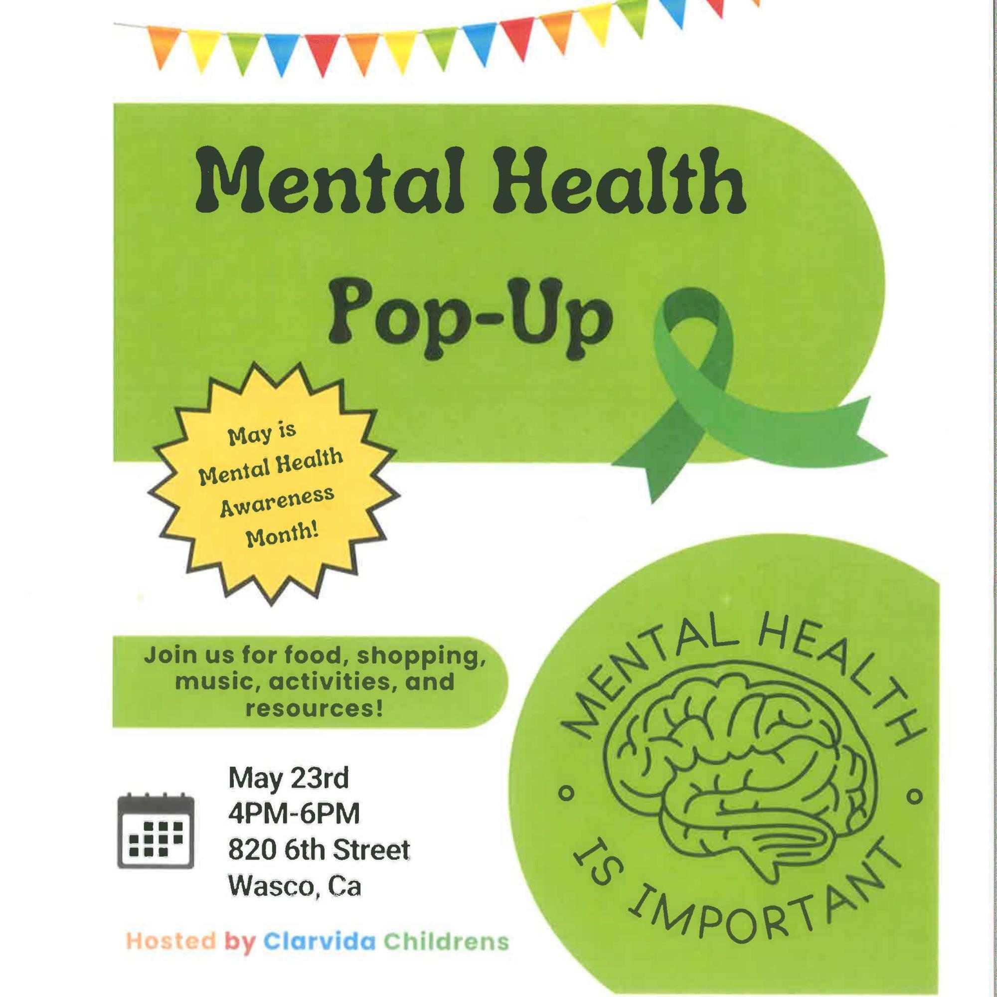 Mental Health Pop-Up